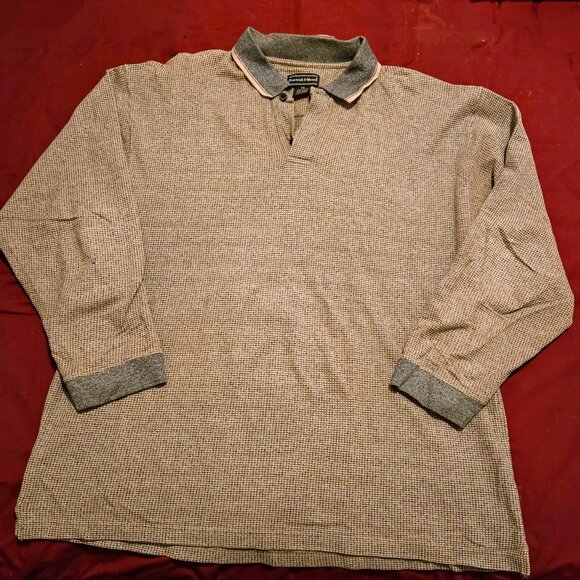 Preswick and Moore Men's Long Sleeve Polo - Picture 1 of 2